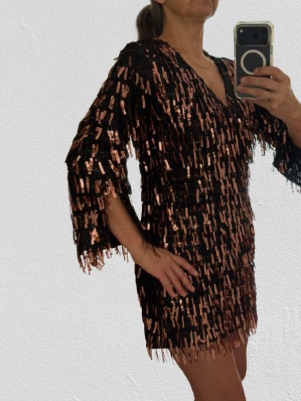NWT ZARA Woman’s Sequin Dress, Sz M